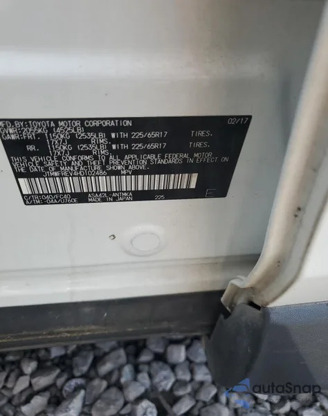 2017 Toyota Rav4 Xle from USA, damaged, VIN JTMWFREV4HD102486